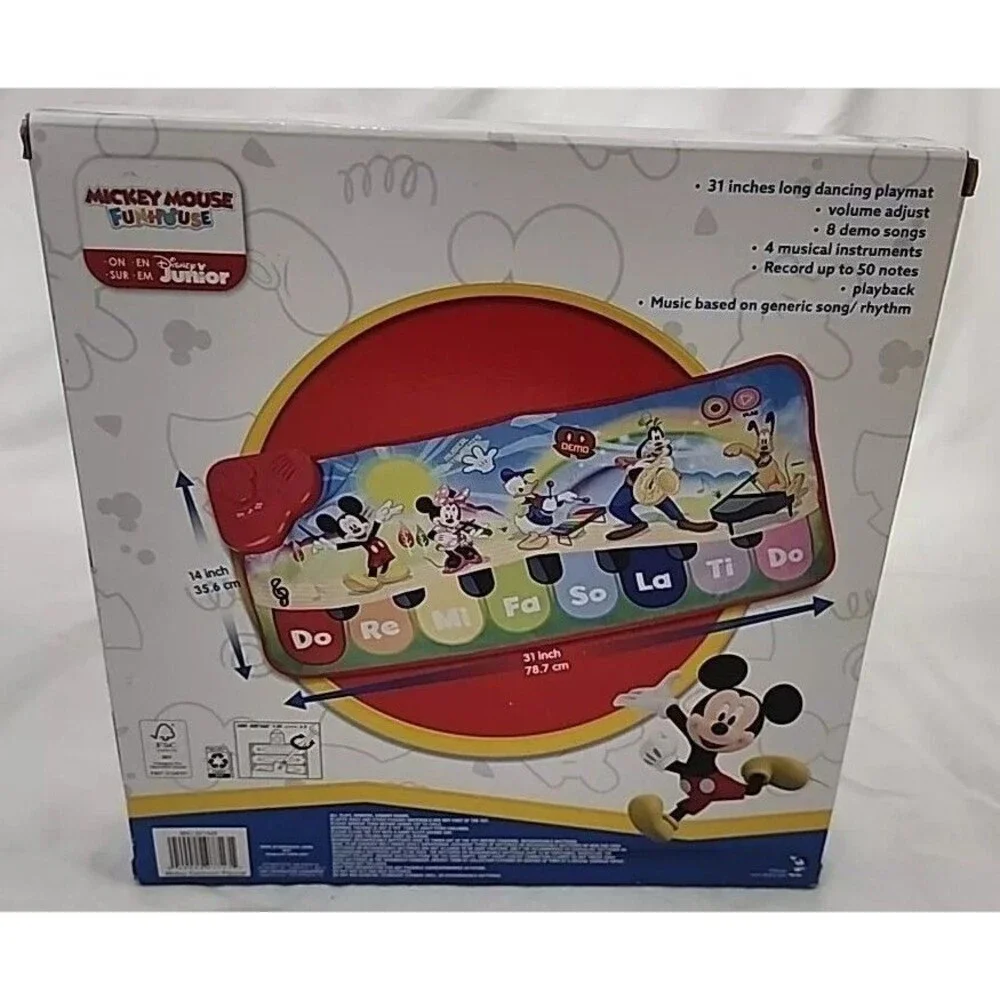 Piano Disney Junior Mickey Electronic Playmat Dance Volume Adjust Playback Songs